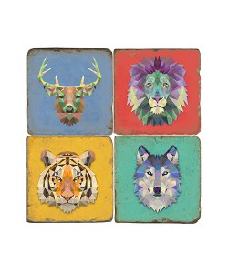 Wild Animals Coaster Set