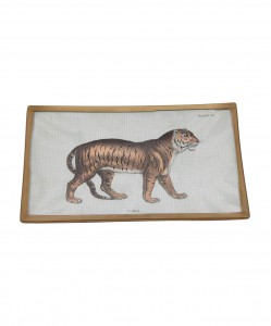 Decoupage Tiger Plate